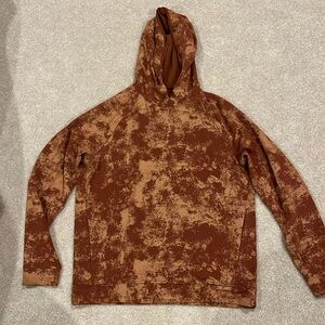 Mens rust(orange) tie-dye Lululemon sweatshirt size large.